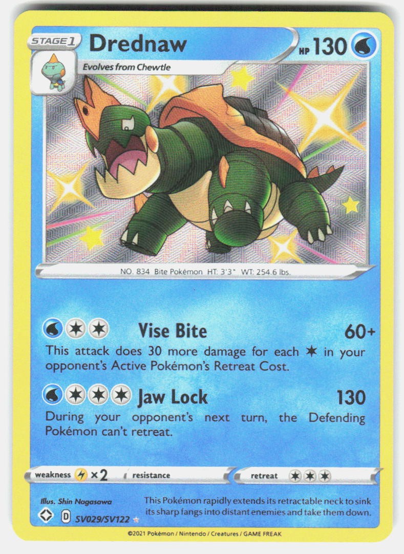Shining Fates: Shiny Vault Drednaw SV029/SV122 NM