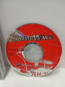 CrimeWave Sega Saturn 1996 In Case w/ Manual, Registration Card Disc PRISTINE