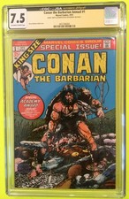 Conan The Barbarian 1973 Annual # 1 CGC 7.5 ONLY COPY SIGNED by Barry Smith RARE