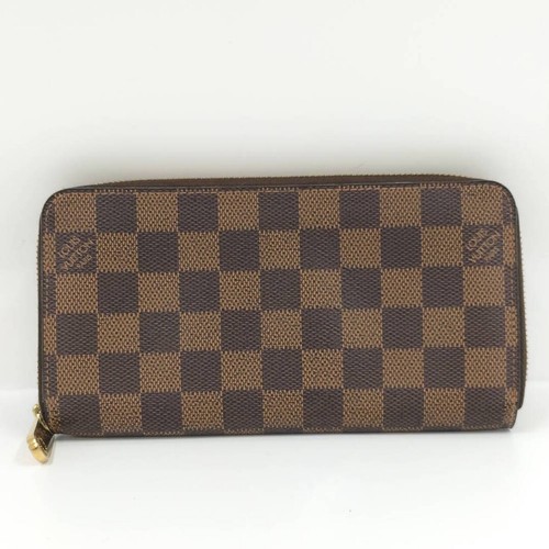 Louis Vuitton Zippy Wallet Long Damier Ebene Used SKAI-0