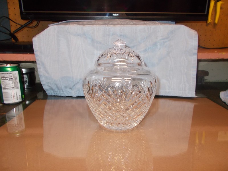 Cut Glass Ginger Jar