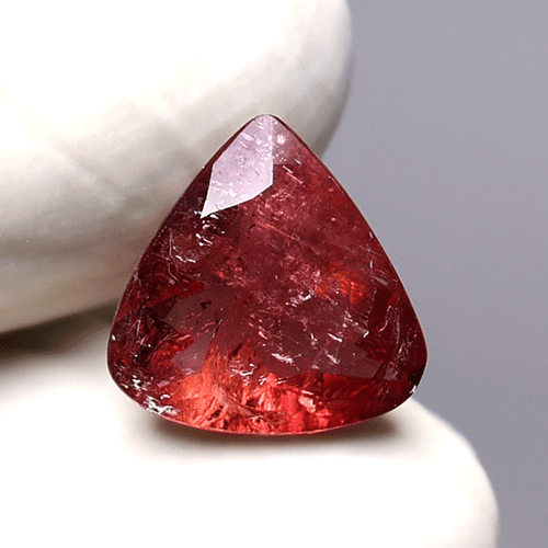 Tormalina rubellite naturale 3,59 CT 11,6 MM pera taglio sfaccettato pietra preziosa non trattata - Foto 7 di 13