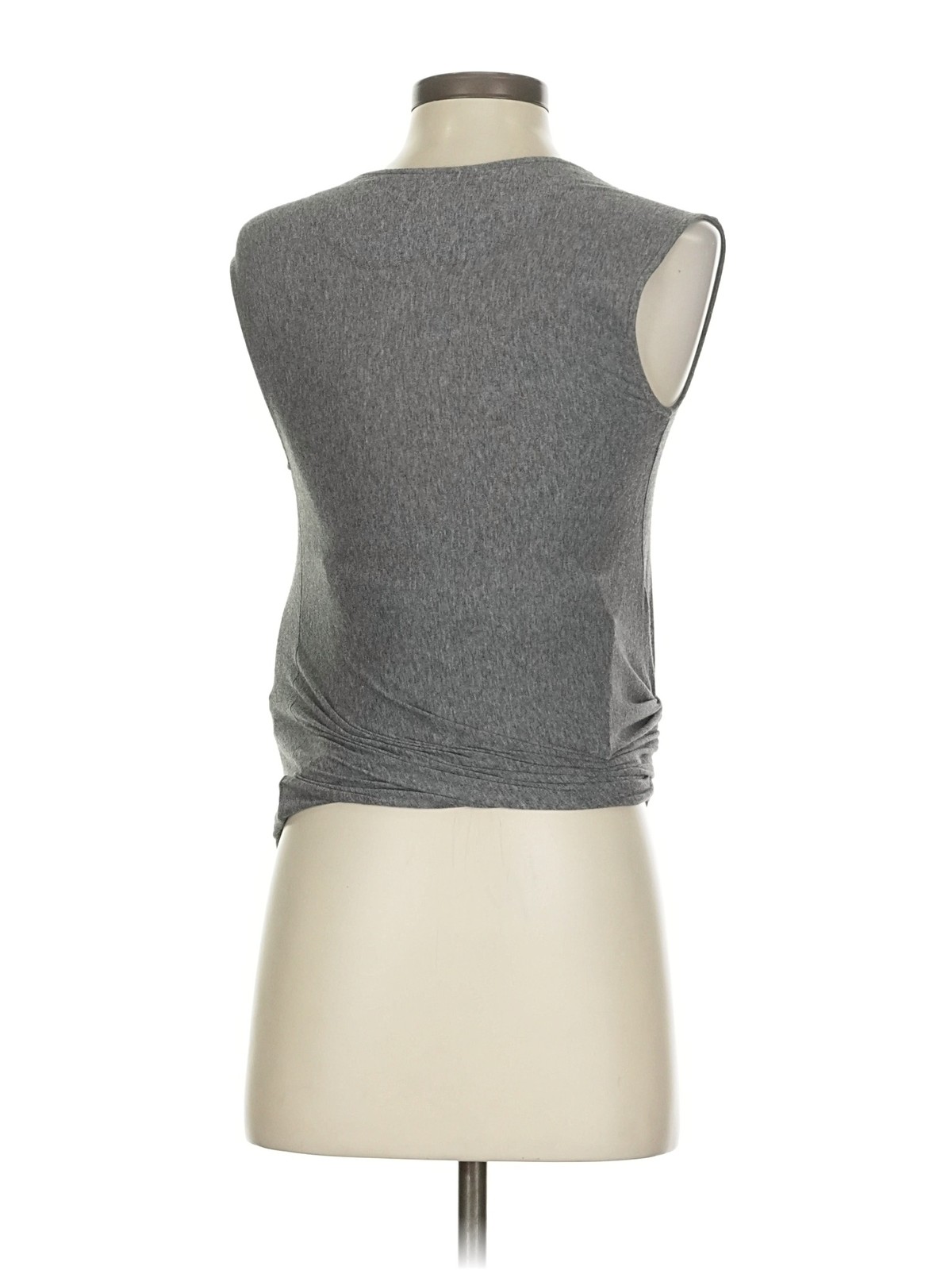 Luxe Essentials for a Pea in the Pod Women Gray Sleeveless T-Shirt XS Maternity thumbnail 2