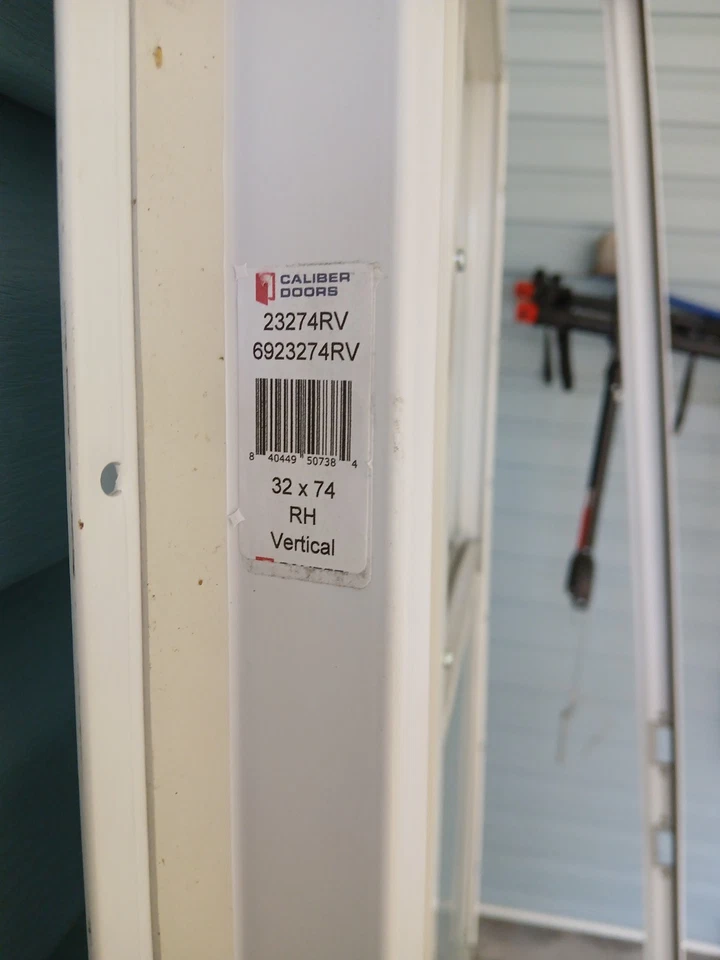 ***Puerta metálica para casa móvil NUEVA 32X74 RH vertical - NUNCA INSTALADA*** Foto 4 de 4