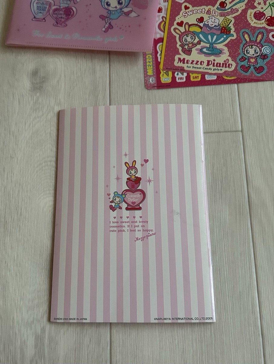 Mezzo Piano Pink Stationery Set Pouch, Sticker, Pencils, Notebook