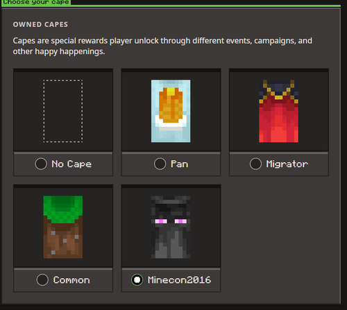 2016 Minecon Cape – Rare Minecraft Cape! (Full Access Account) | eBay