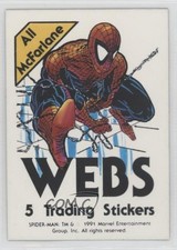 1991 Comic Images Marvel Spider-Man Webs Trading Stickers Spider-Man 11ng