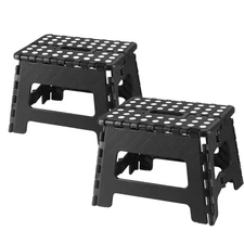 2 Pack Home Folding Step Stool, Lightweight Step Stool with 9 Inch Height for...