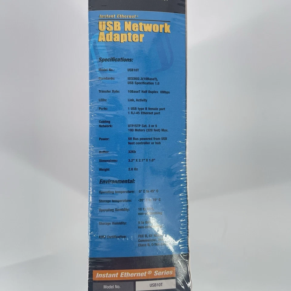 Linksys USB Network Card Adapter For Windows 98 Instant Ethernet Series New - Image 3 of 4