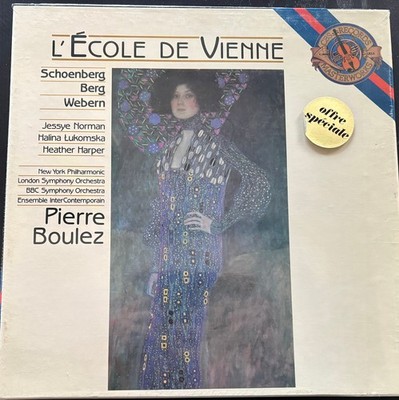 PIERRE BOULEZ  L'ecole de Vienne  SCHOENBERG  - BERG - WEBERN      / CBS sealed