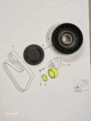 Orginal BMW INA 5er E39 M54 M52TU Umlenkrolle Spannrolle für Mechanisch R/S