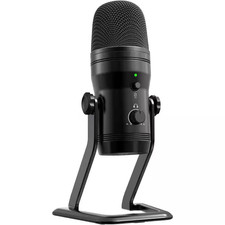 USB Studio Recording Microphone and Computer Podcast Mic with Mute Button Moni