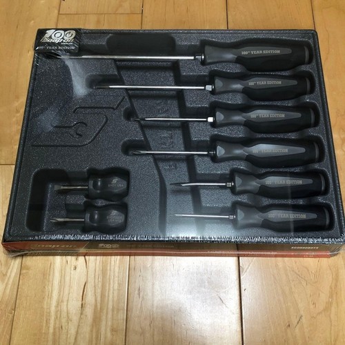 Jeu de tournevis Snap-on 100ème anniversaire métal armé neuf scellé rare du Japon - Photo 1/6