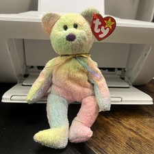 TY Beanie Baby GROOVY The Ty-Dyed Bear - Mint
