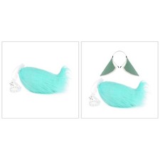 Foxes Ears and Tail Set Furry Foxes Ear Headband Tail Halloween Cosplay Costume