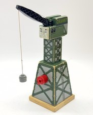 Thomas  Friends Wooden Railway CRANKY CRANE Raises  Lowers HAS DAMAGE READ 