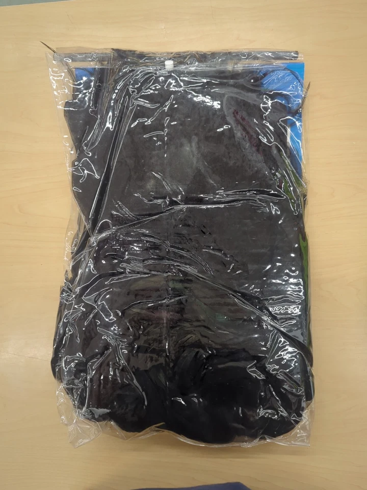 Vanessa Cuervo de la Noche Disfraz de Lujo Terciopelo Aplastado Pluma VESTIDO SOLO L  Foto 2 de 4