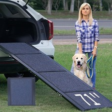 Dog Ramp Car 71'' L x 20'' W Dog Ramps Large Dogs Extra Wide Pet Ramp W/