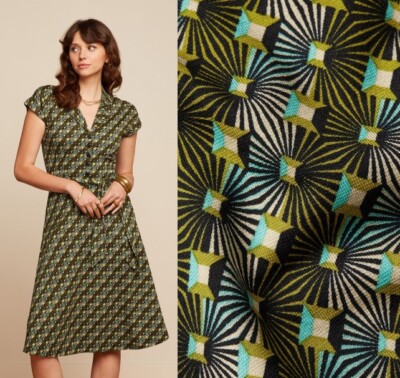 Robe Darcy Dress Tate Viskose ECOVERO Lenzing Géométrique 08728