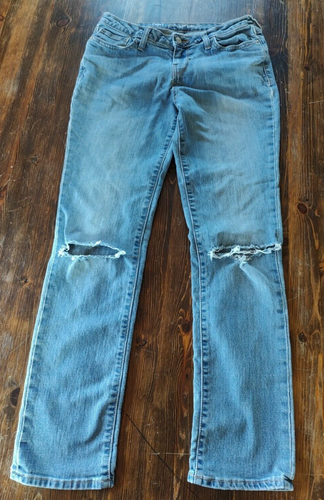 JEANS OLD NAVY DONNA BOYFRIEND DRITTO INVECCHIATO lavaggio da leggero a medio tg 2 - Foto 1 di 8