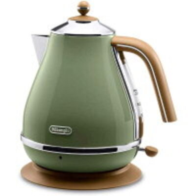 Delonghi Electric Kettle Icona Vintage Collection KBOV1200J-GR Olive 1.0L NEW