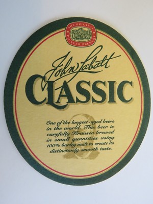 Beer Pub Coaster: John Labatt Brewery Classic ~ London, Canada Brewing Company