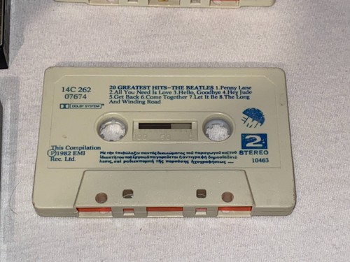 THE BEATLES/ HELP! & 20 GREATEST HITS / 2 RARE GREEK PRESSED CASSETTE S EMIAL - Picture 5 of 9