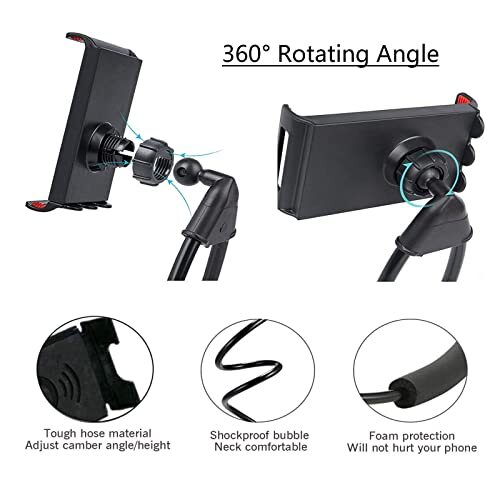 Hanging On Neck Cell Phone Mount Holder Universal Flexible Lazy Bracket - Picture 6 of 7