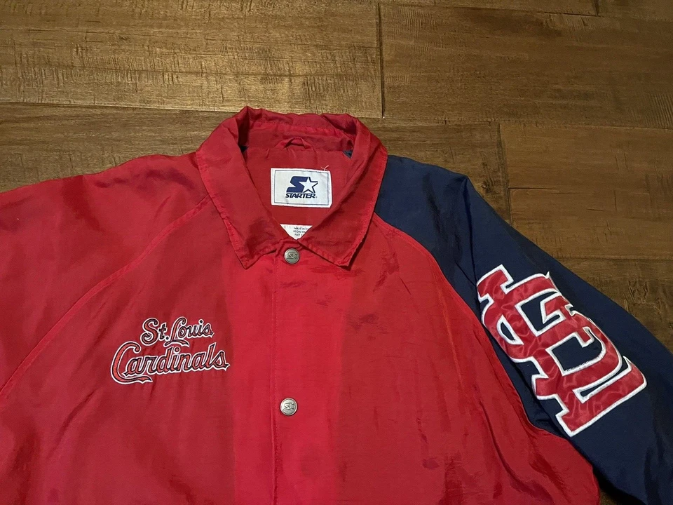 Chaqueta cortavientos vintage de los Cardenales de San Luis MLB de béisbol Starter - XL para hombre Foto 2 de 4