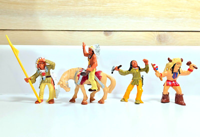 NATIVE AMERICAN INDIANS BULLYLAND W. GERMANY Set of 5