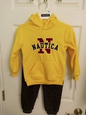 Yello  Black Nautica Sweat Suit Size 6 Kids