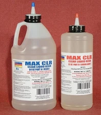 MAX CLR Food Safe Epoxy Resin Clear 4 Seal Coating Casting Bonding Impregnating 