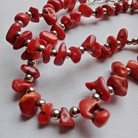 Vintage Beatifull Carnelian Genuine Natural Agate Long Necklace