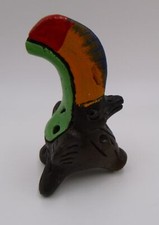 Vintage Ceramic clay Toucan Bird Whistle Costa Rica handmade