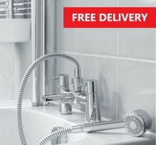 Ideal Standard B5111AA Cone Bath Shower Mixer with Shower Head Holder - VAT INC