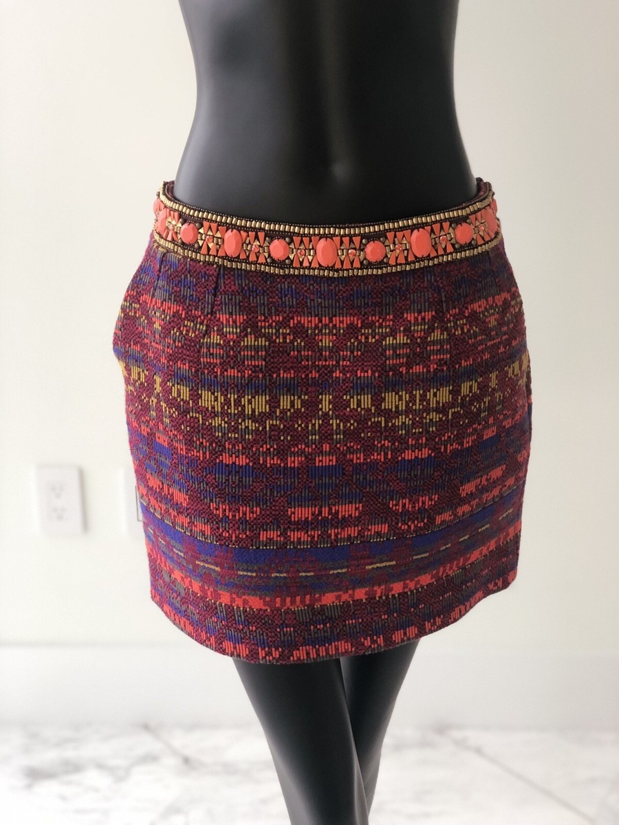 MATTHEW WILLIAMSON Embellished Belt Skirt, Size 10 | eBay display picture 3