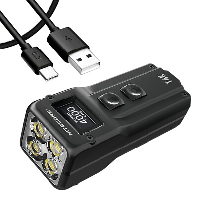 Nitecore T4K 4000 Lumen Super Bright Keychain EDC Flashlight