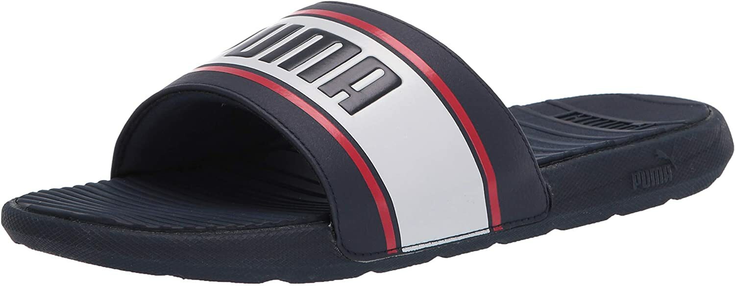 puma slides blue