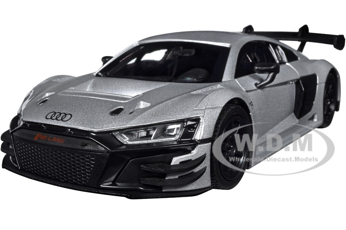 AUDI R8 LMS GT3 SILVER 1/24 DIECAST MODEL CAR BY MOTORMAX 79380 | eBay