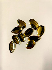 12 ct. Gold #3 Smooth Indiana Blades. Spinner Bait Parts, Lures.