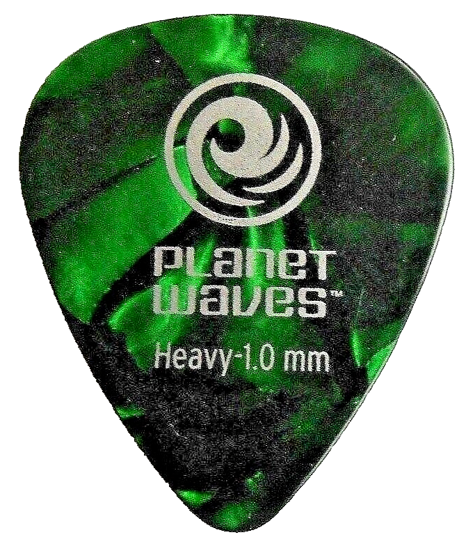 10 X Planet Waves D'addario Classic Green Celluloid 1.00m Guitar Picks Plectrums