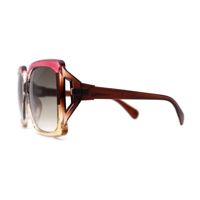 Womens Mod Oversized Rectangle Chic Sunglasses | eBay display picture 3
