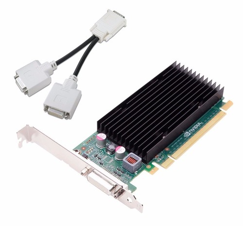 NVIDIA NVS 300 PC Workstation Grafikkarte 512MB Ram inkl. DMS59 > 2x DVI Adapter