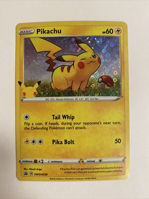 Pikachu ポケモンカード HP50 Pikachu HP 50 6/10 PBG-1P7-H6N | eBay