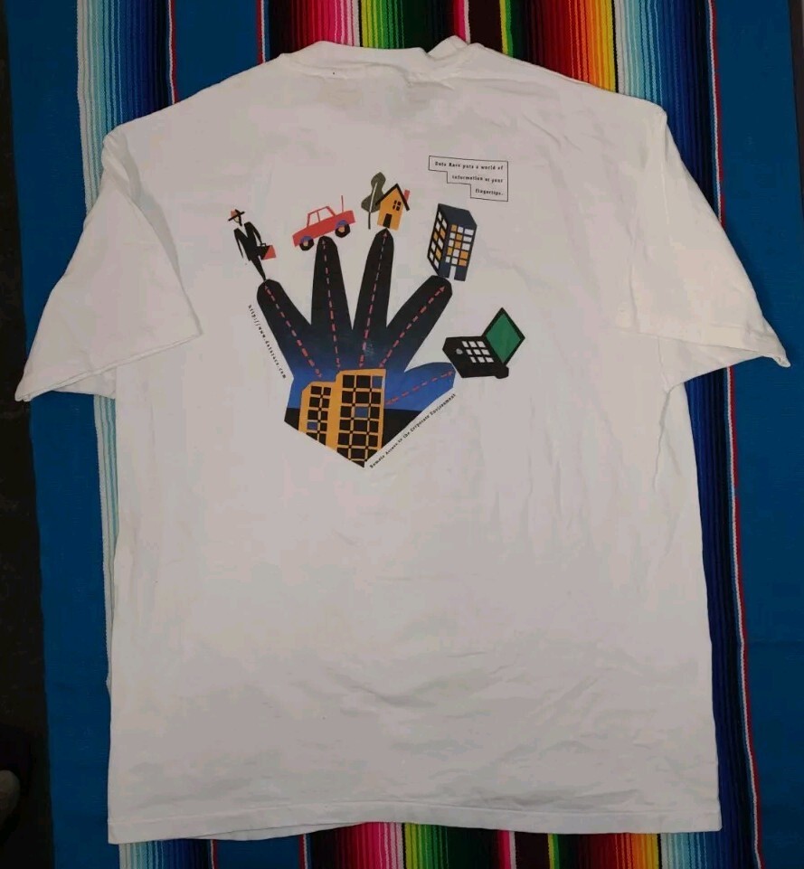 Vtg Future Proof Network Data Race Crew neck Shor… - image 11