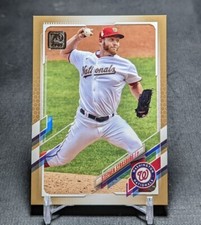 Stephen Strasburg Gold /2021 2021 Topps Series 2 Card #400 Washington Nationals