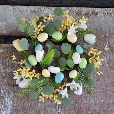Ostern Frühling Kranz Eier Dekoration groß 45 cm - aufrichtig NEU