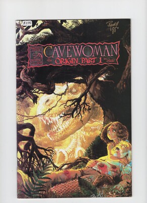 CAVEWOMAN #3 1ST PRINT AUTOGRAPHED BY BUDD ROOT