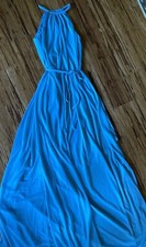 Brand New! David's Bridal Dress, Dusty Blue, Size 0 (fits 2-4 also, flowy style)