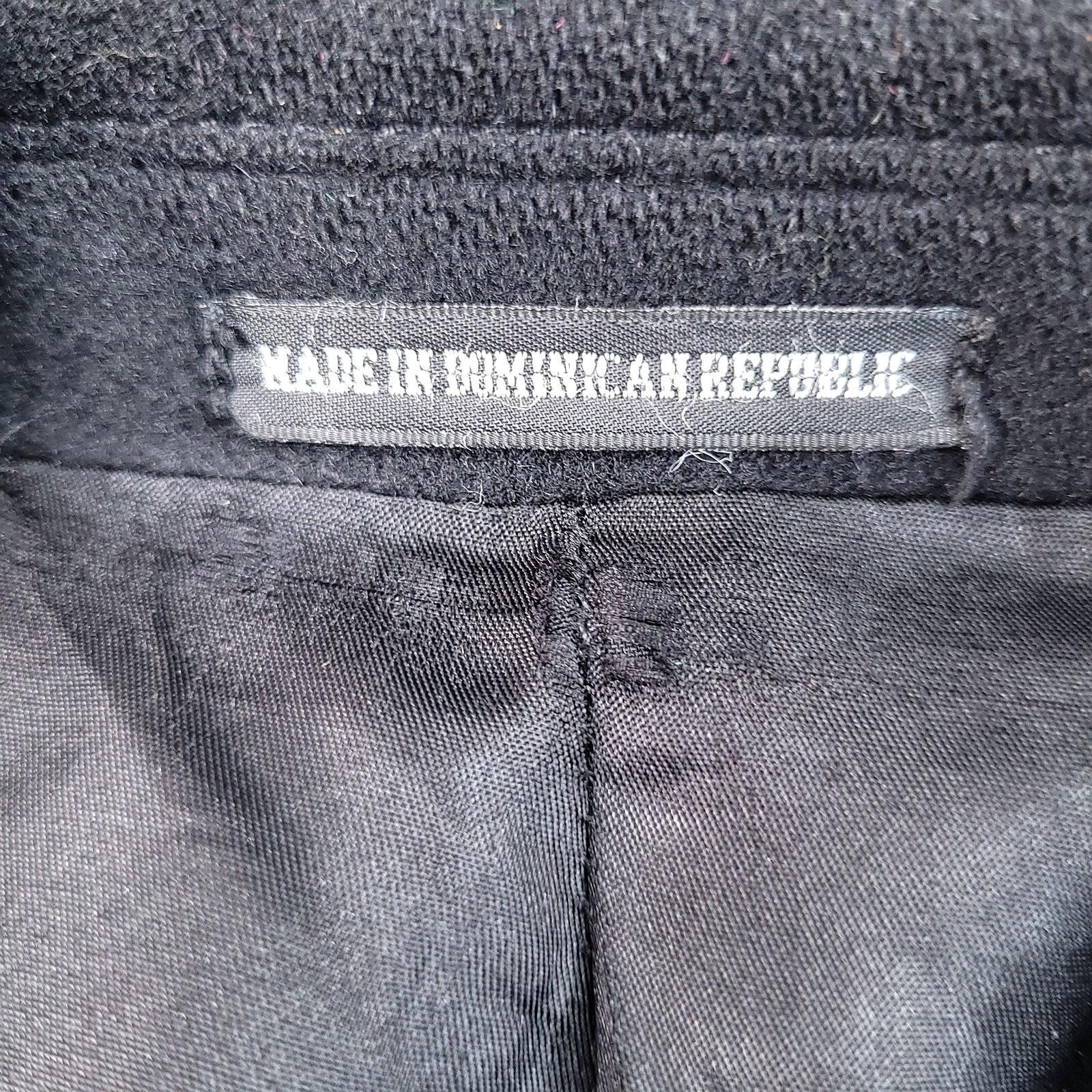 Ralph Lauren Men's Pea Coat Lined Wool Blend Black Actual Size 2X